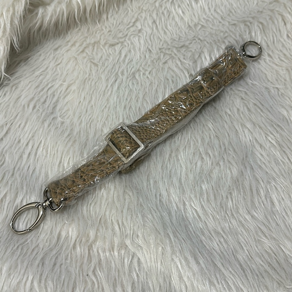 Faux brown leather purse strap new